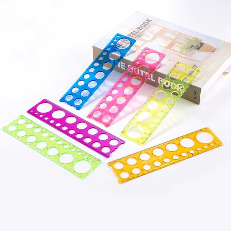 Photo Frame Ring Box Geometric Circle Template Ruler – PVC Drawing & Geometry Tool