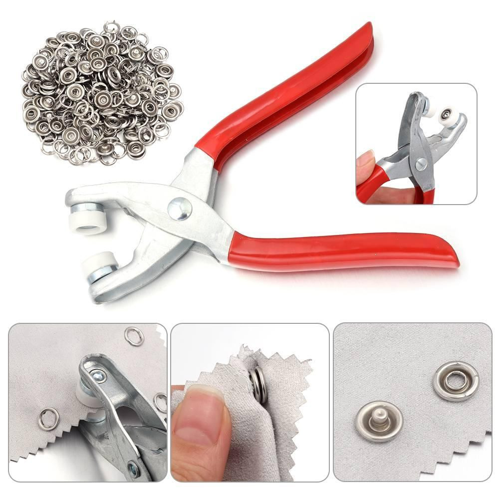Metal Snap Button Pliers Tool Kit – DIY Sewing & Leather Craft Accessories