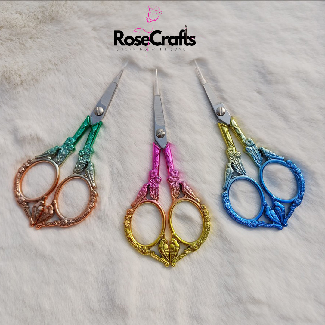 Plum blossom bird Stainless steel small scissors