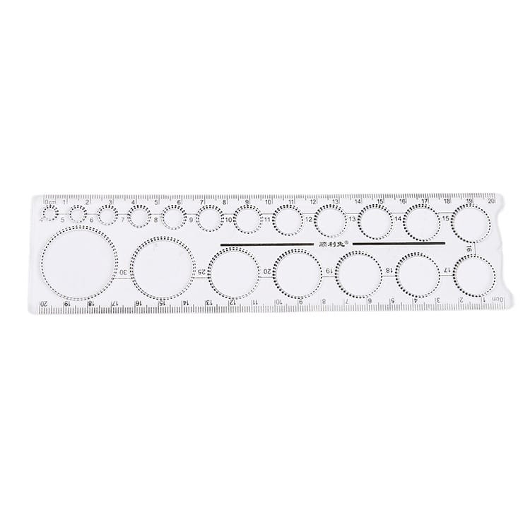 Photo Frame Ring Box Geometric Circle Template Ruler – PVC Drawing & Geometry Tool
