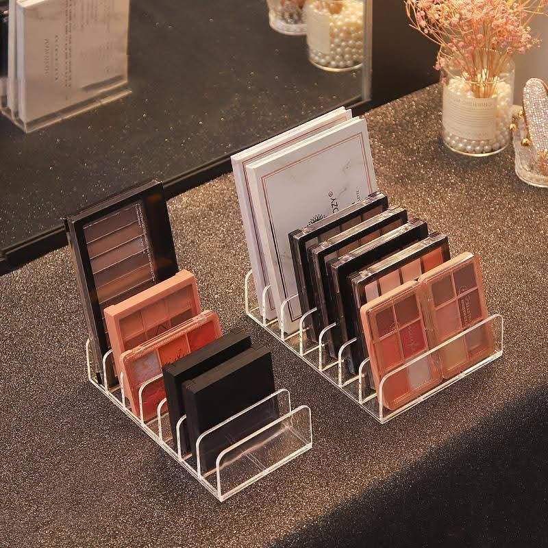 Premium Acrylic 7-Grid Eye Shadow Palette Organiser | Makeup Storage Box
