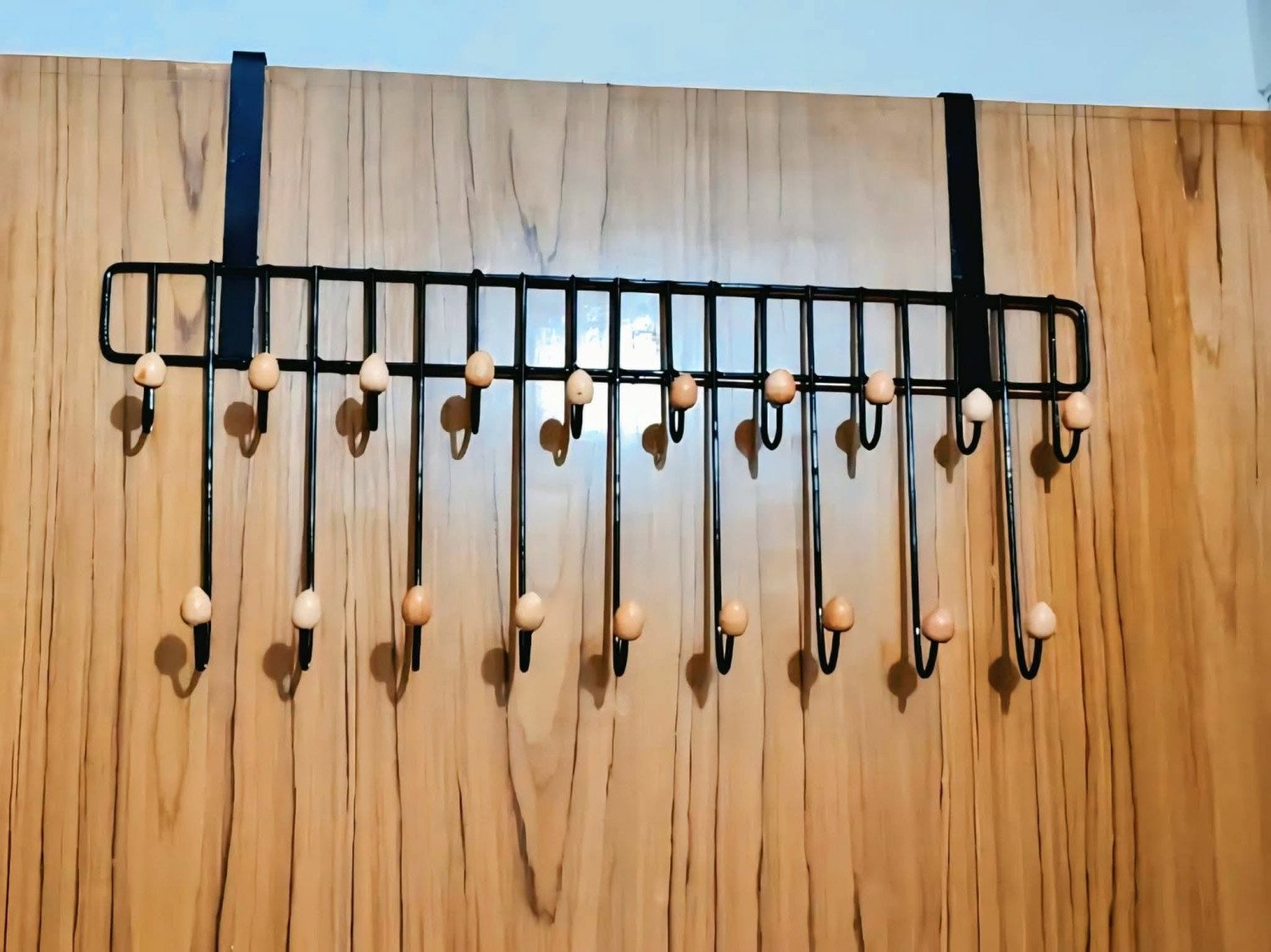 19 Hooks Door Hanger – 2 Step Space Saving Over Door Organizer