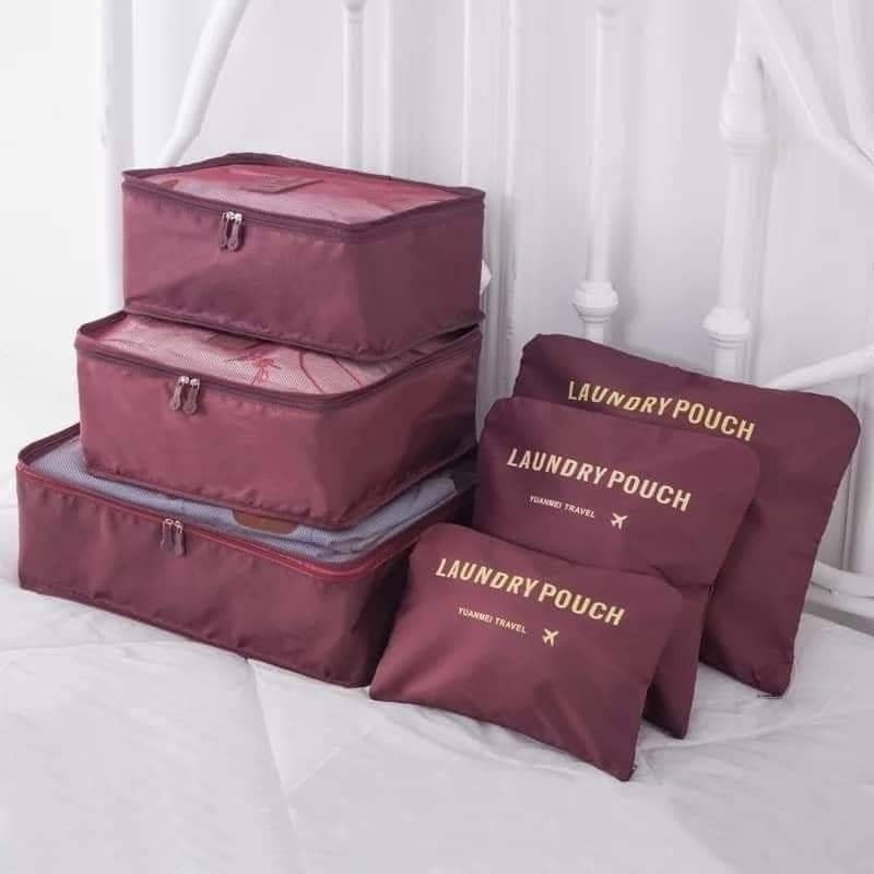 High Quality 6 Pcs Oxford Cloth Travel Luggage Organizer Set